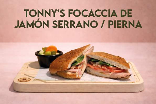 focaccia jamon de pavo